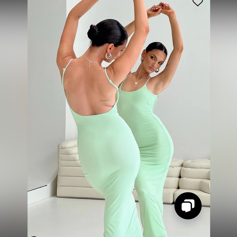 Princess Polly Knox Maxi Dress mint green